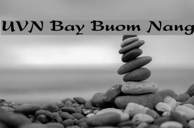 UVN Bay Buom Nang Font examples