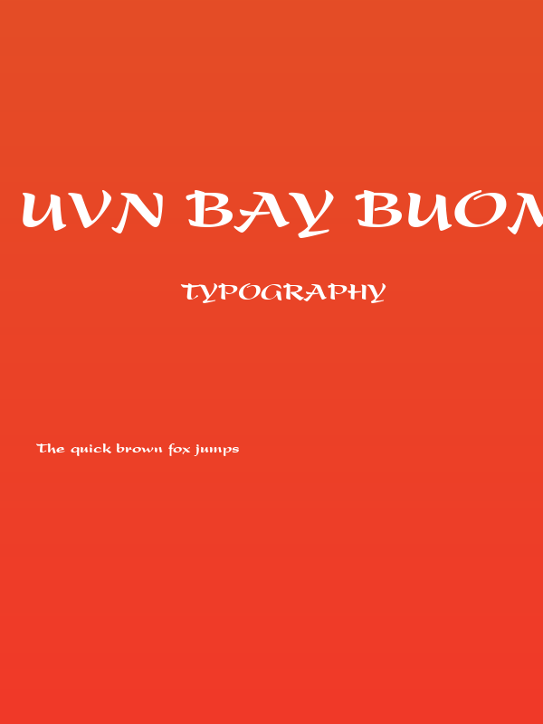 UVN Bay Buom Nang Poster