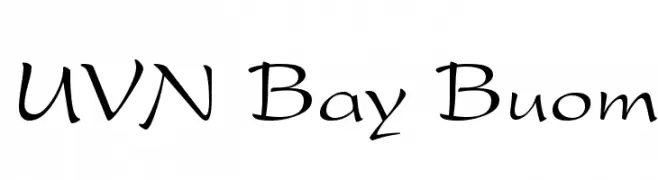 UVN Bay Buom  Descarca Fonturi Gratis
