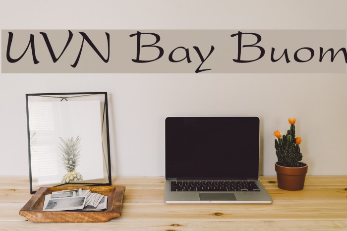 UVN Bay Buom Font examples