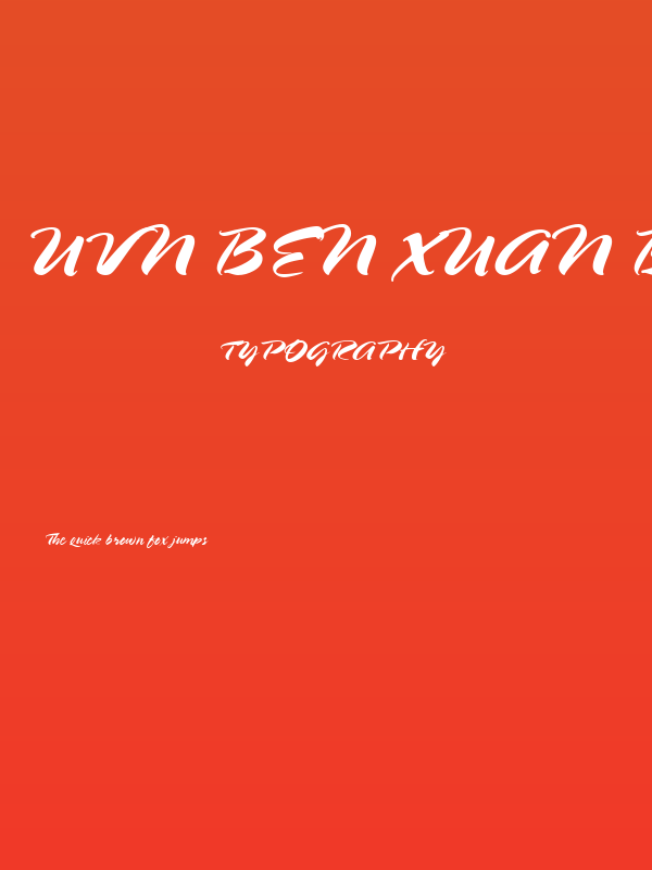 UVN Ben Xuan Bold Poster
