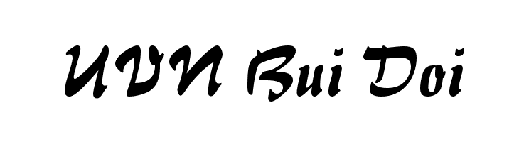 UVN Bui Doi  Скачать бесплатные шрифты