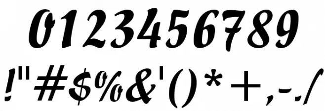 UVN Bui Doi Font OTHER CHARS