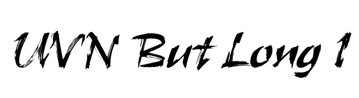UVN But Long 1  Frei Schriftart Herunterladen