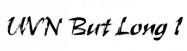UVN But Long 1  Frei Schriftart Herunterladen