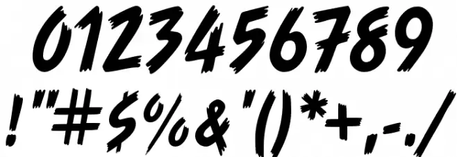 UVN But Long 2 Font OTHER CHARS