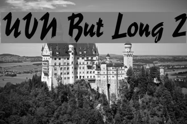 UVN But Long 2 Font examples