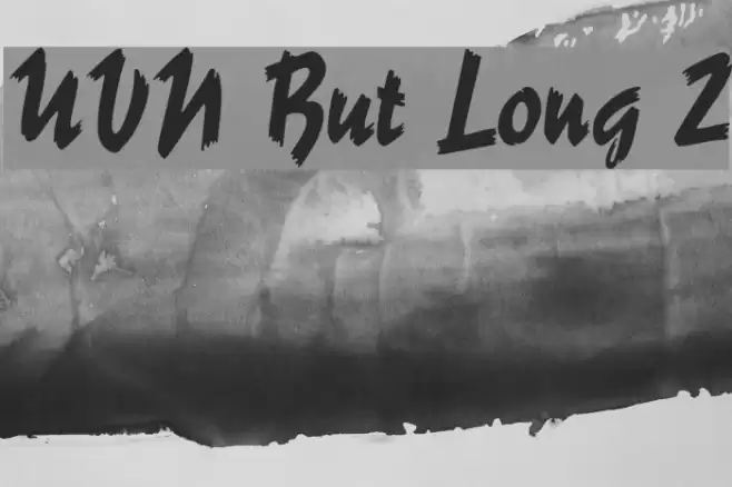 UVN But Long 2 Font examples