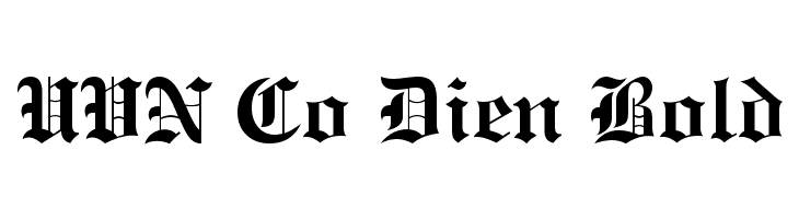 UVN Co Dien Bold  font caratteri gratis