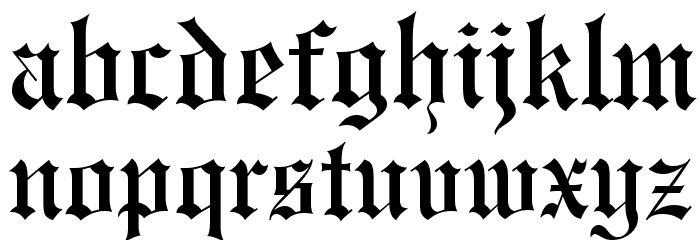 UVN Co Dien Font LOWERCASE