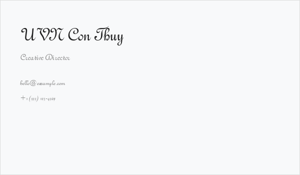 UVN Con Thuy Business Card