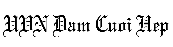 UVN Dam Cuoi Hep  font caratteri gratis