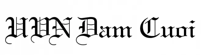 UVN Dam Cuoi  Frei Schriftart Herunterladen