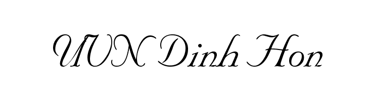UVN Dinh Hon  font caratteri gratis
