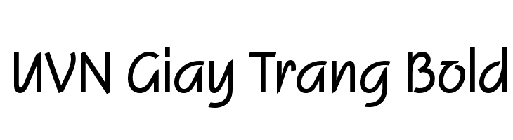 UVN Giay Trang Bold  font caratteri gratis