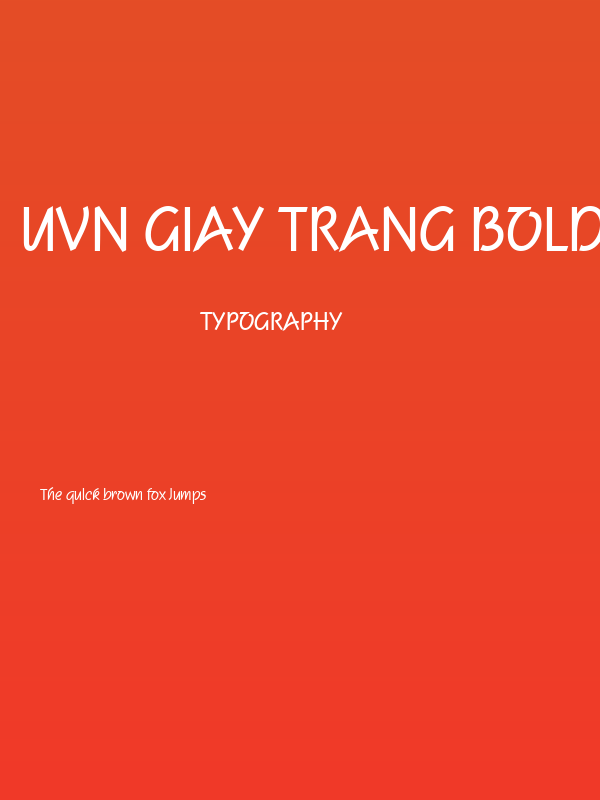 UVN Giay Trang Bold Poster