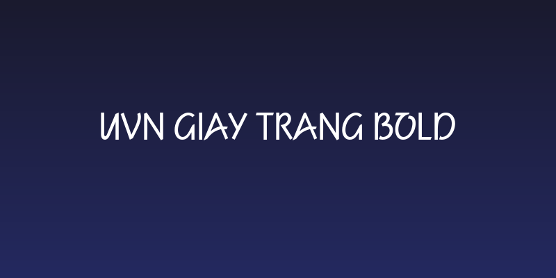UVN Giay Trang Bold Social Header