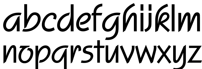 UVN Giay Trang Bold Font LOWERCASE
