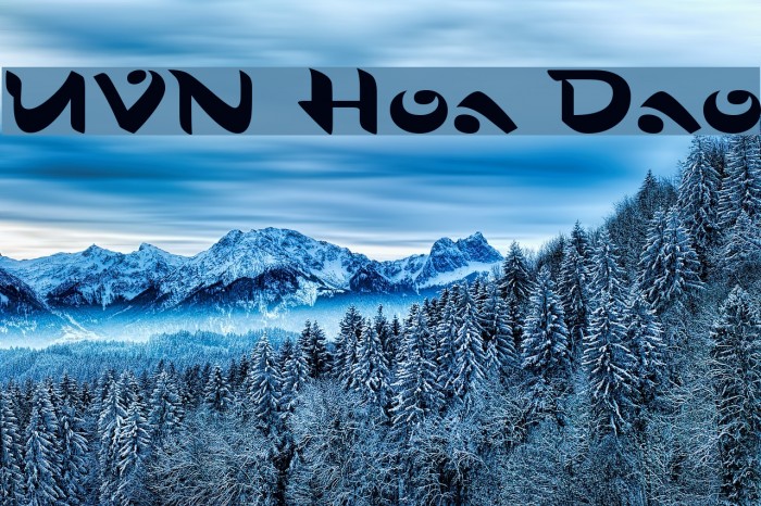 UVN Hoa Dao Font examples