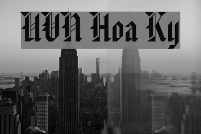 UVN Hoa Ky Font examples