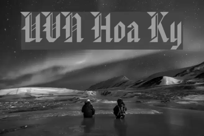 UVN Hoa Ky Font examples