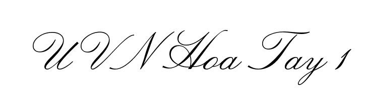 UVN Hoa Tay 1 Font