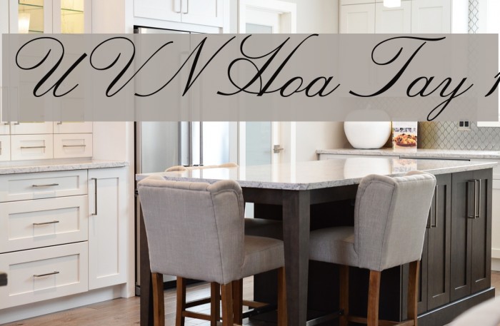 UVN Hoa Tay 1 Font examples