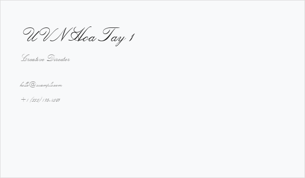 UVN Hoa Tay 1 Business Card