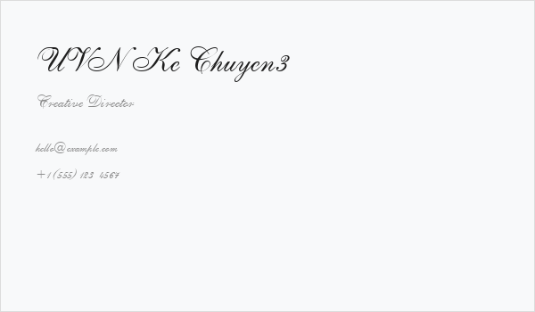 UVN Ke Chuyen3 Business Card