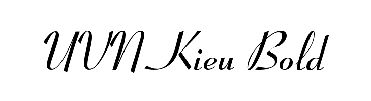 UVN Kieu Bold  baixar fontes gratis