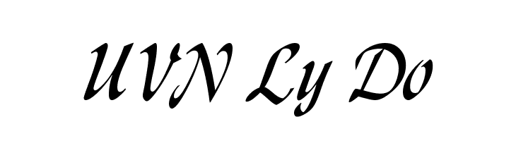 UVN Ly Do  font caratteri gratis