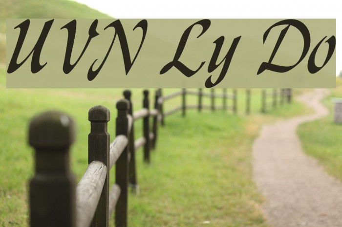 UVN Ly Do Font examples
