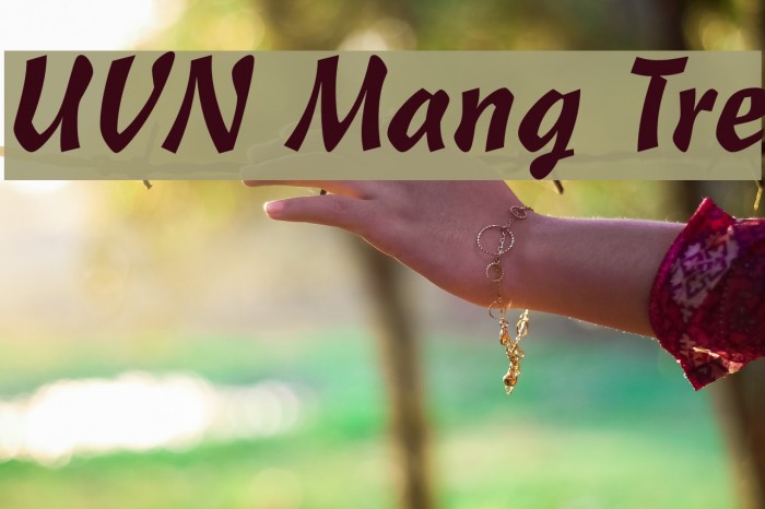 UVN Mang Tre Font examples
