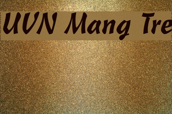 UVN Mang Tre Font examples