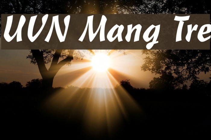 UVN Mang Tre Font examples