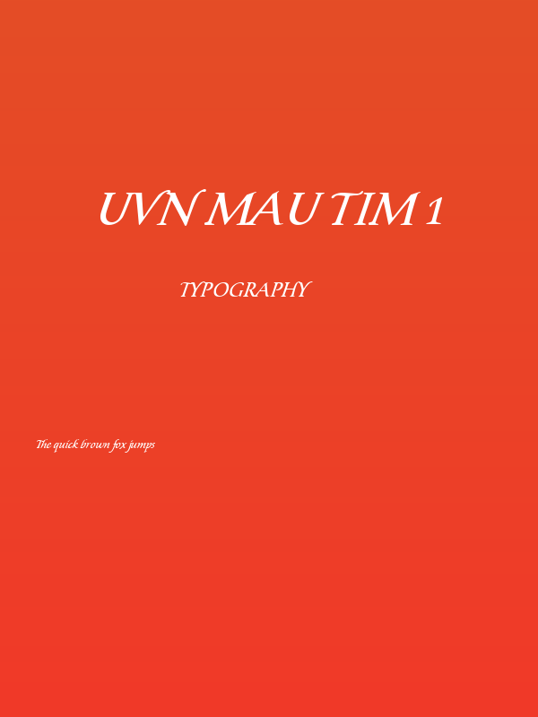 UVN Mau Tim 1 Poster