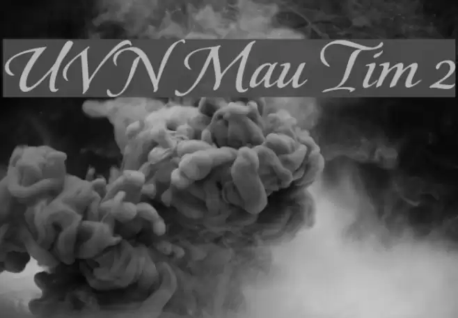 UVN Mau Tim 2 Font examples