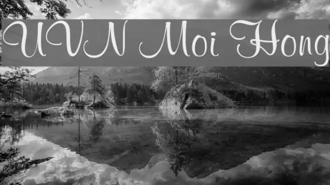 UVN Moi Hong Font examples