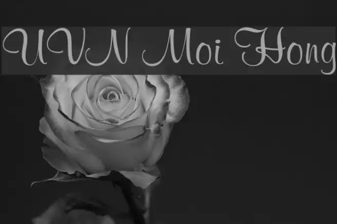 UVN Moi Hong Font examples
