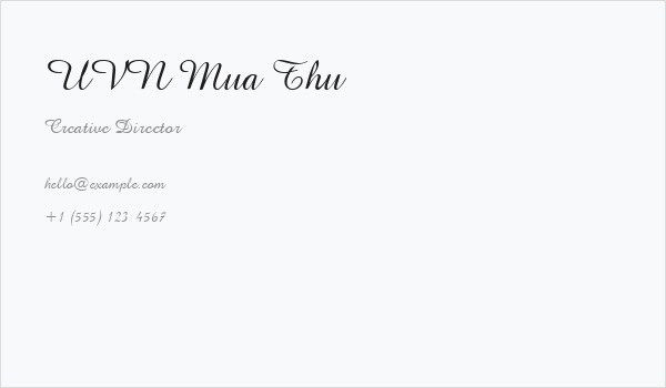 UVN Mua Thu Business Card