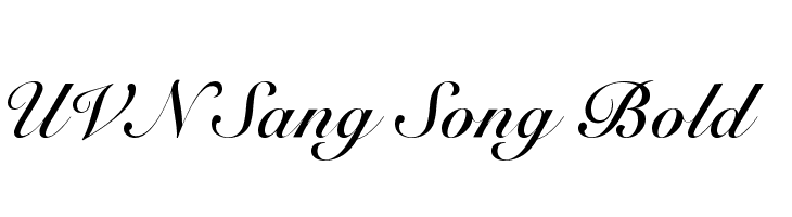 UVN Sang Song Bold  baixar fontes gratis