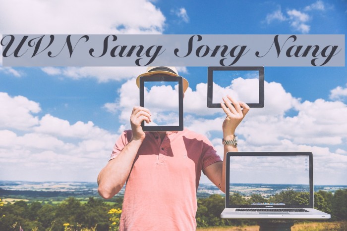 UVN Sang Song Nang Font examples