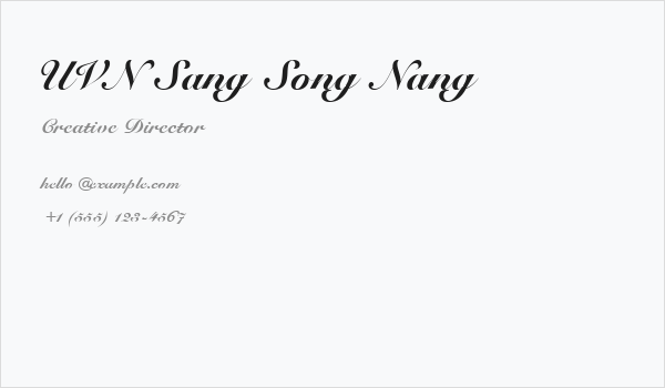 UVN Sang Song Nang Business Card
