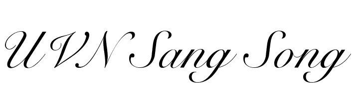 UVN Sang Song  नि: शुल्क फ़ॉन्ट्स डाउनलोड