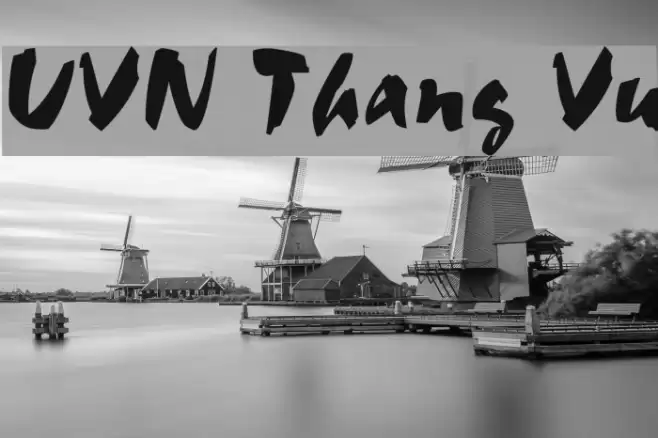 UVN Thang Vu Font examples