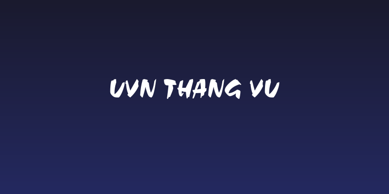 UVN Thang Vu Social Header
