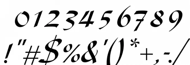 UVN Thu Tu Font OTHER CHARS