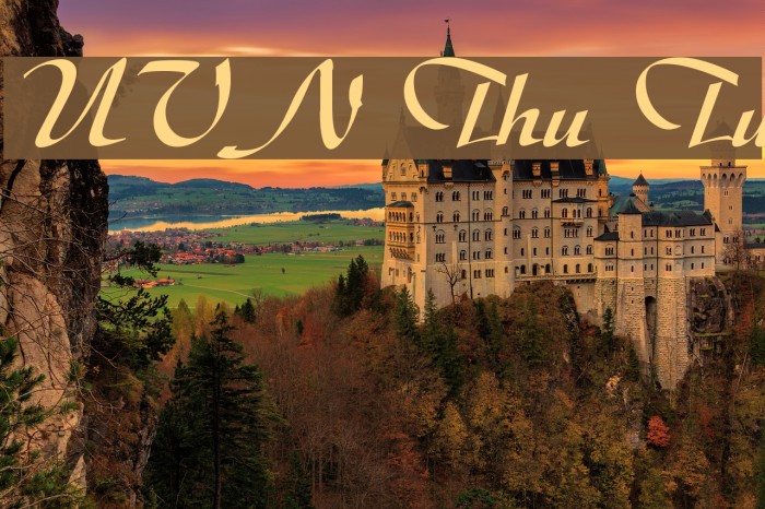 UVN Thu Tu Font examples