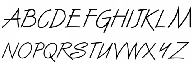 UVN Vien Du Schriftart Groß