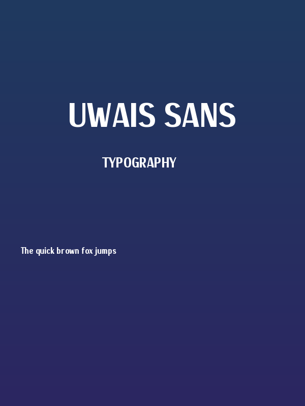 Uwais Sans Poster